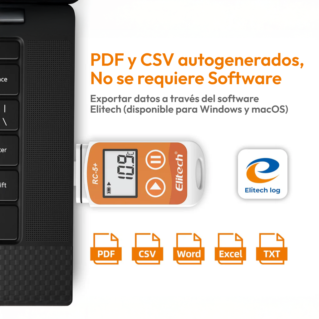 REPORTES ELITECH RC5+ REPORTES REGISTRADOR DE TEMPERATURA ELITECH RC5+