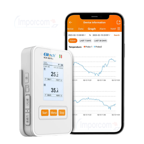 Elitech RCW-360 Plus WiFi – Registrador de Temperatura y Humedad - Imagen 2