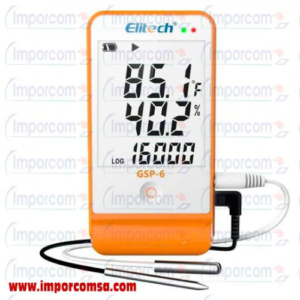 Data Logger Elitech GSP-6 sensores externos