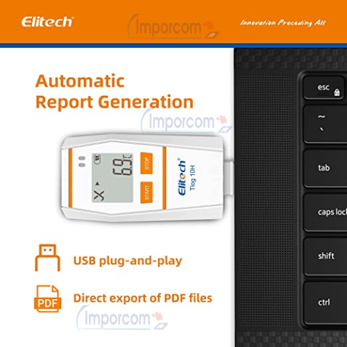 Elitech T-log 10H – Registrador de Temperatura y Humedad USB con Sensor Interno - Imagen 5