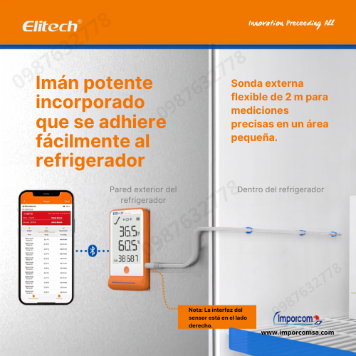 Data Logger Elitech GSP-6 Pro Imantado