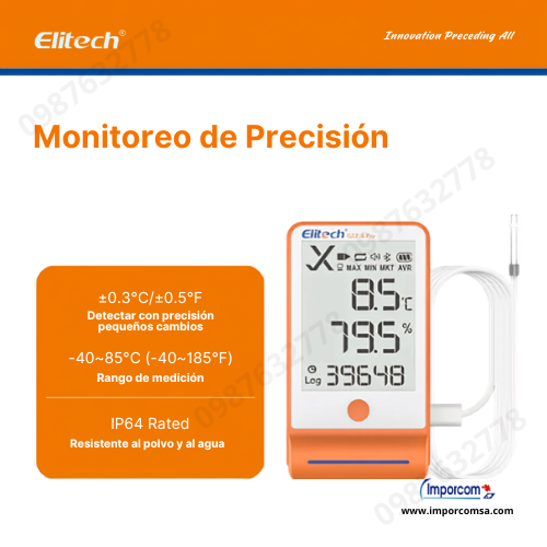 Data Logger Elitech GSP-6 Pro Monitoreo