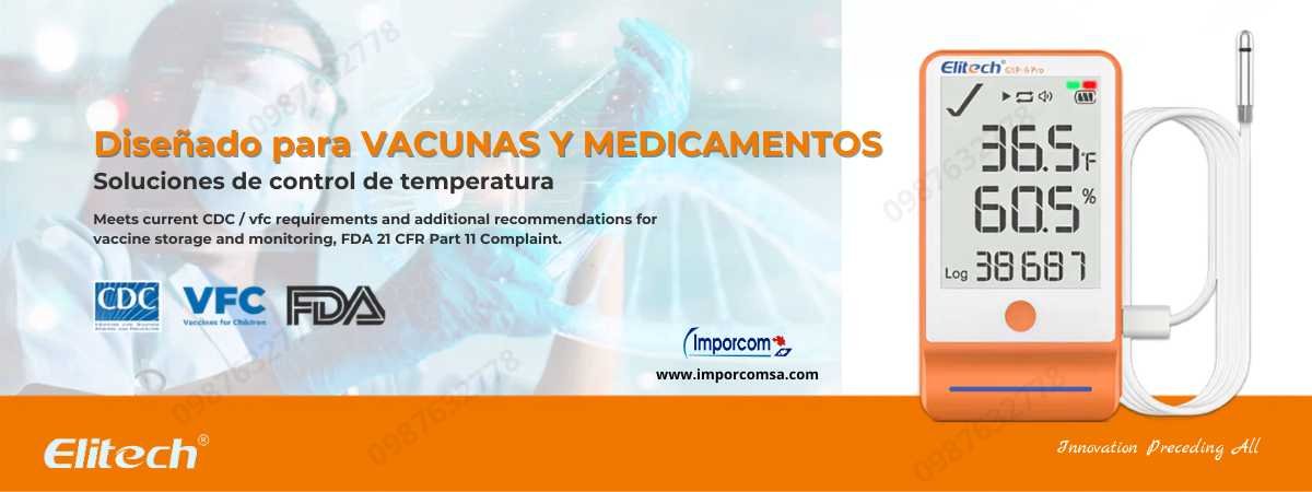 Data logger Elitech GSP-6 Pro-Vacunas y medicamentos